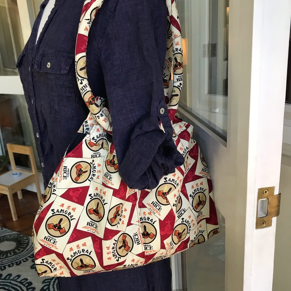 Handmade Hobo Purse Samurai Rice Matsumoto HI